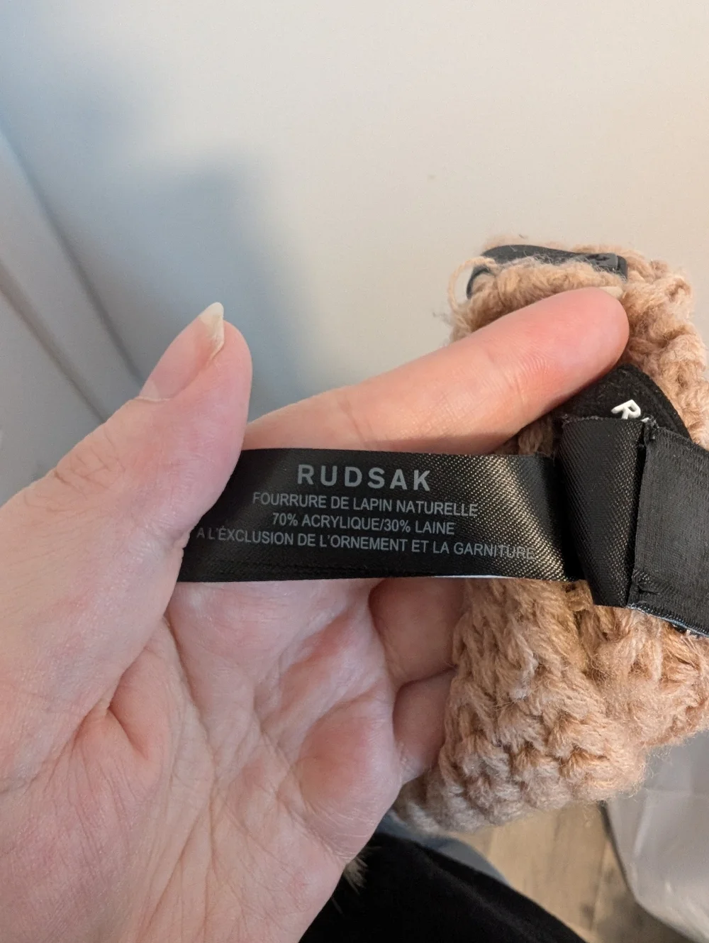 Rudsak/Authentic Rabbit Fur Knit Infinity Scarf - Picture 5 of 6